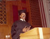 President Pumphrey giving President's address